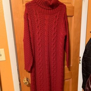 Midi sweater dress